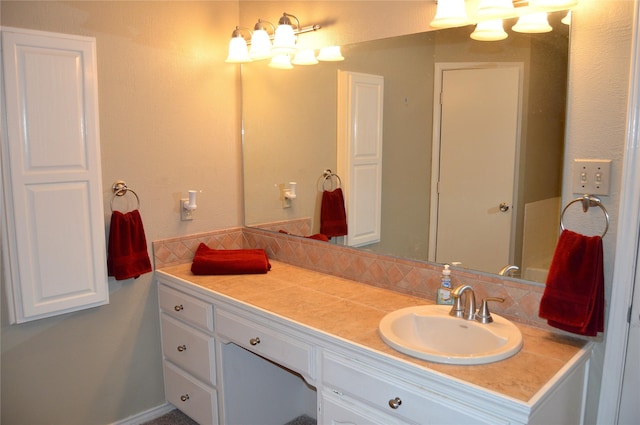 bathroom with vanity