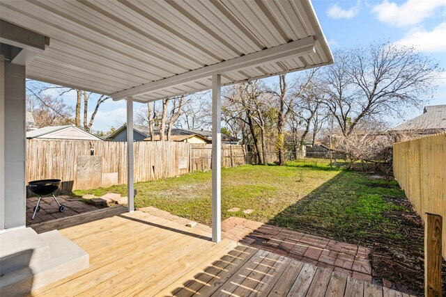702 N Church St, Decatur, TX 76234 - view of wooden deck