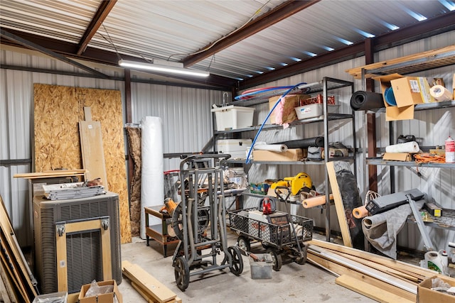 view of storage room