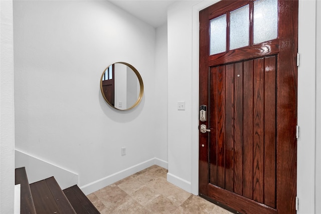 view of entrance foyer