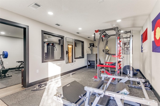 view of workout room