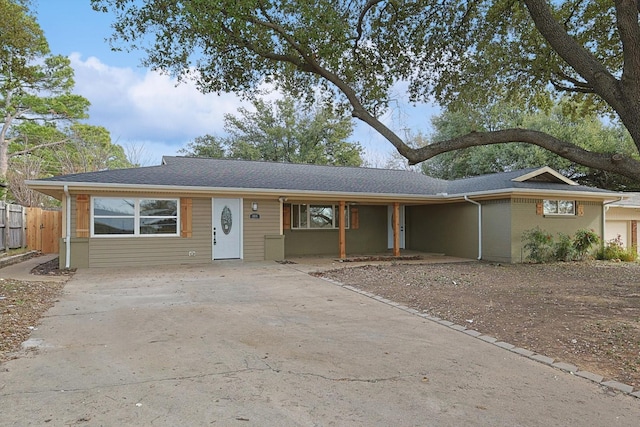 1016 Cavender Dr, Hurst, TX 76053 - single story home with fence and concrete driveway