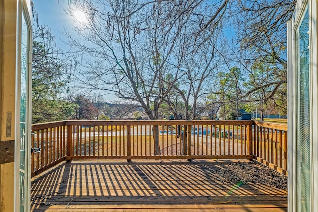 view of wooden terrace