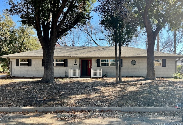 view of ranch-style house