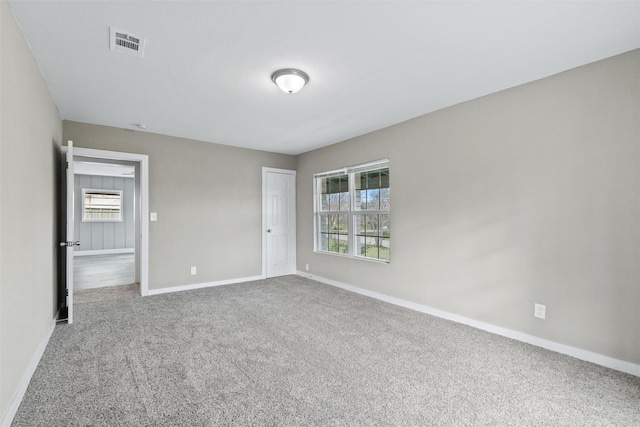 carpeted empty room featuring a wealth of natural light