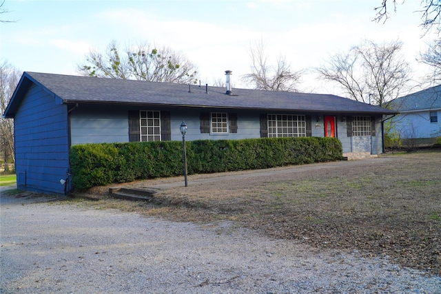 view of ranch-style house