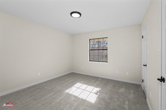 view of carpeted empty room