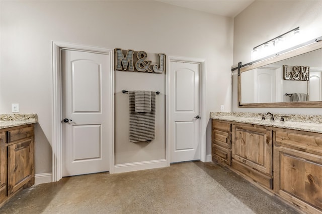 bathroom featuring vanity