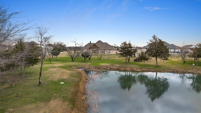 view of water feature