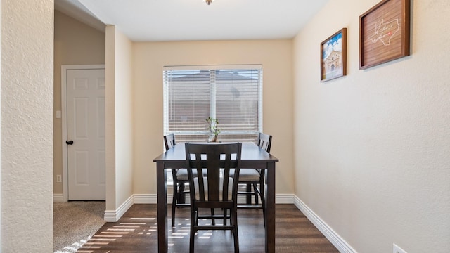 view of dining area