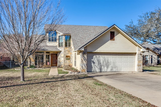 view of front of house featuring a garage