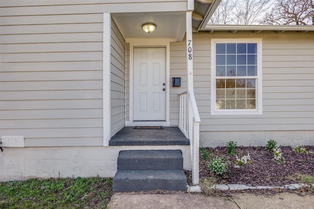 view of property entrance