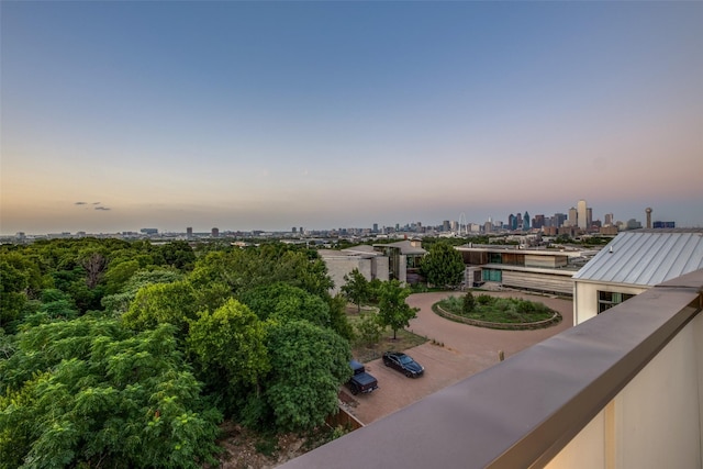 exterior space with a view of city