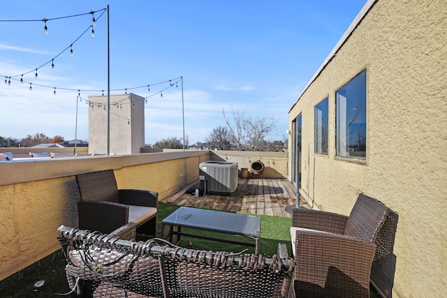 view of patio with cooling unit