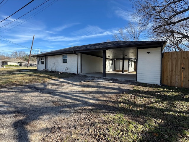 rear view of house featuring a patio area