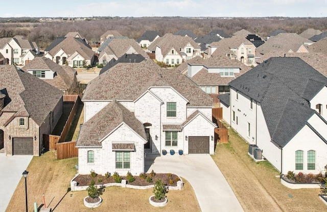 aerial view featuring a residential view