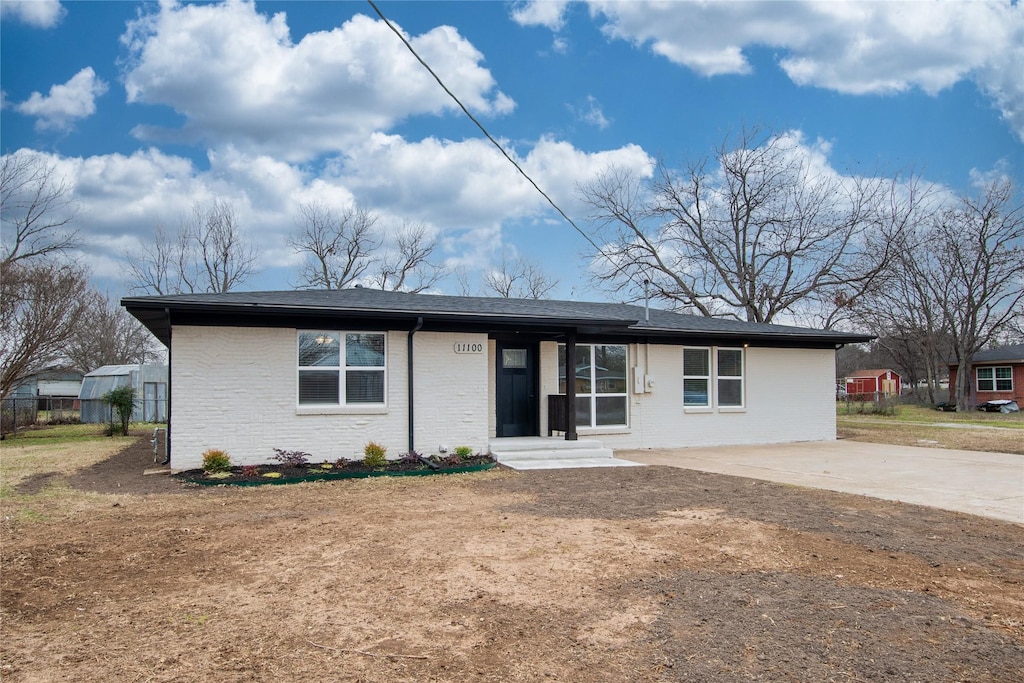 view of ranch-style house