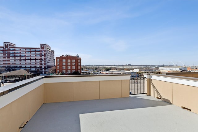 view of patio with a balcony