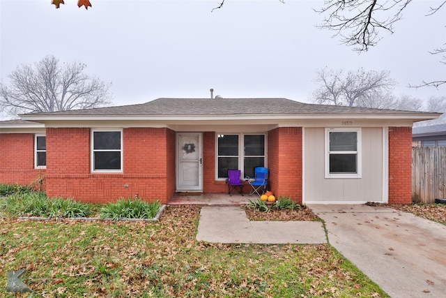 view of ranch-style house