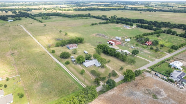 bird's eye view featuring a rural view