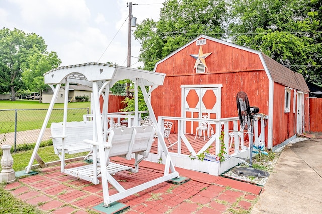 view of outbuilding