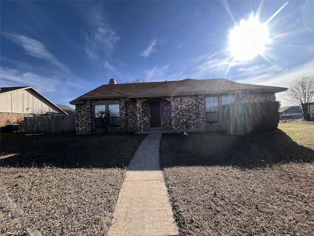 view of ranch-style home