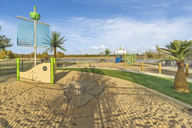 view of play area