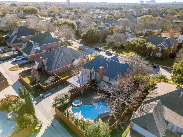 view of swimming pool featuring a lawn, an in ground hot tub, and a patio