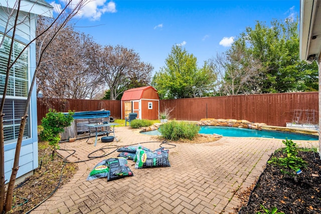 view of pool featuring a hot tub