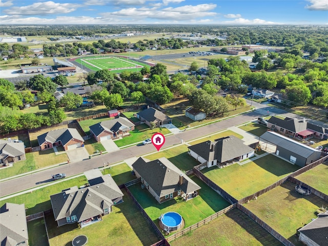 birds eye view of property