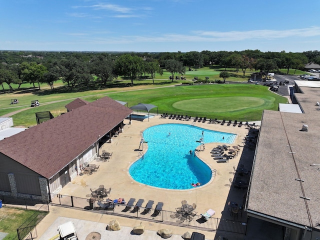 view of pool