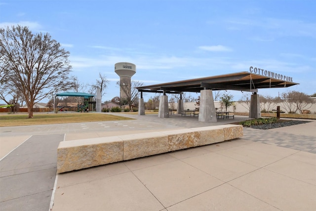 view of property's community featuring a gazebo