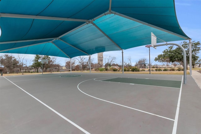 view of basketball court