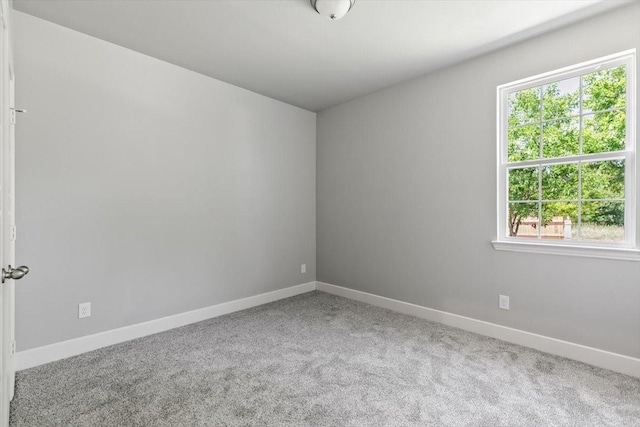 carpeted empty room with a wealth of natural light