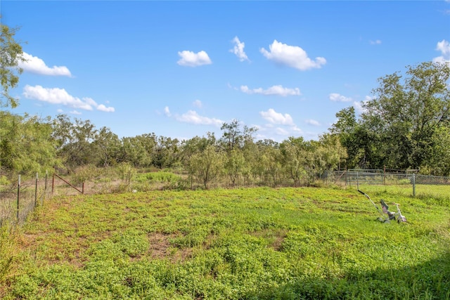 view of yard featuring a rural view