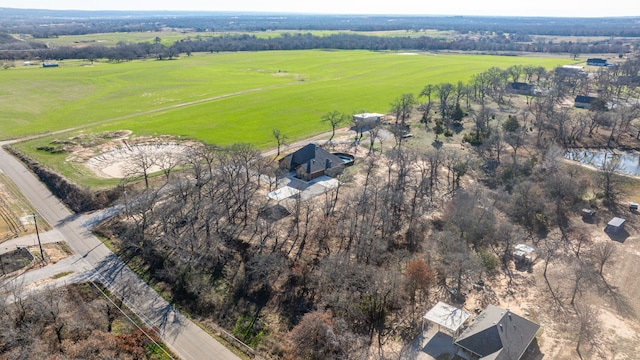 bird's eye view featuring a rural view