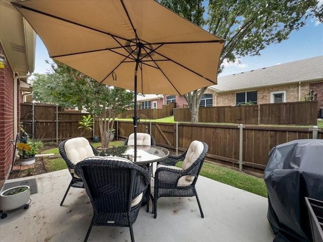 view of patio / terrace with grilling area