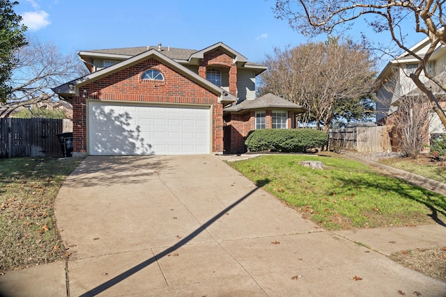 view of front of home with a front lawn