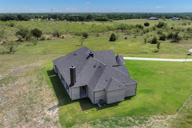 drone / aerial view featuring a rural view