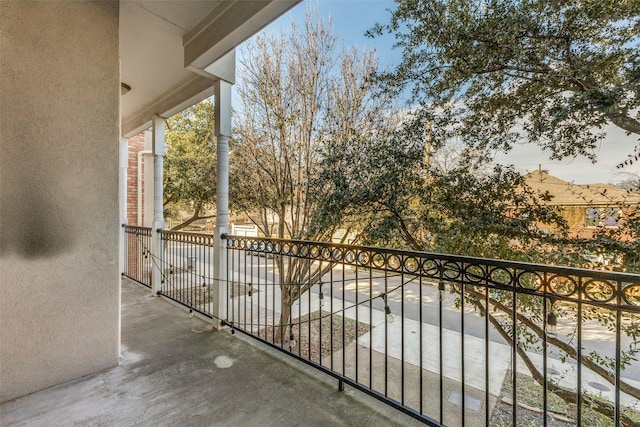 view of balcony