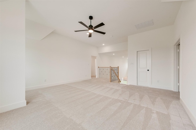 3231 Fisher Rd, Rockwall, TX 75032 - unfurnished living room with carpet floors, a ceiling fan, and baseboards