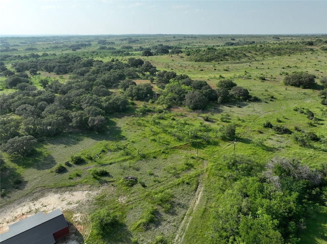 aerial view featuring a rural view