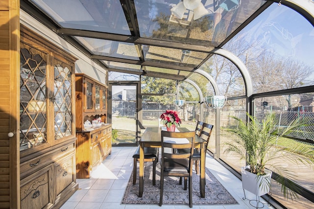 view of sunroom / solarium