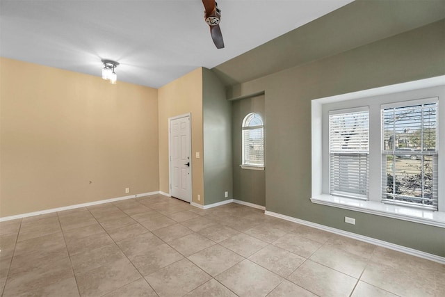 view of tiled spare room