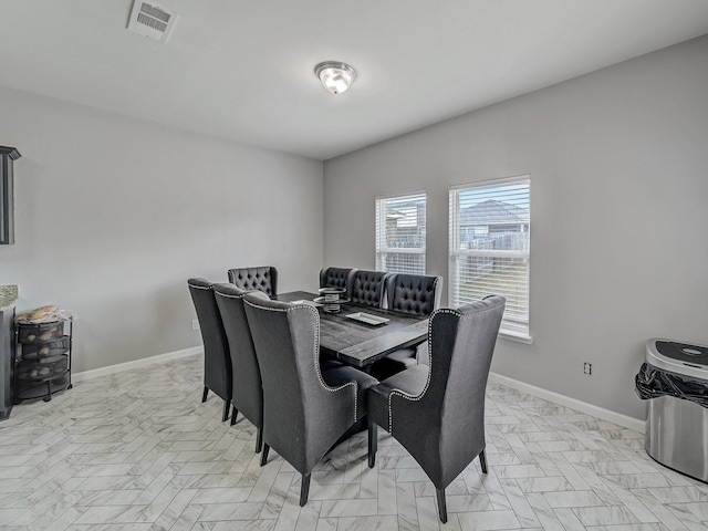 view of dining room