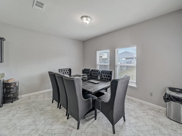 view of dining space