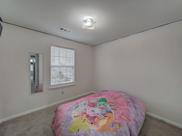 bedroom with carpet