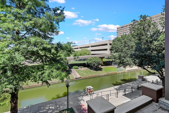 view of water feature