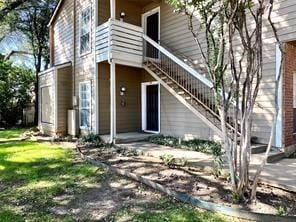 exterior space with a lawn