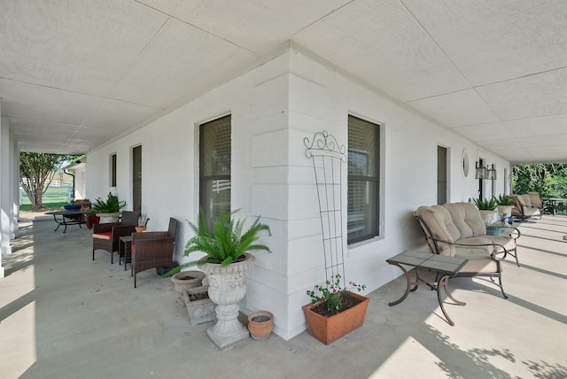view of patio / terrace with outdoor lounge area